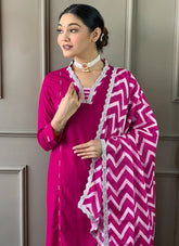 Gajri Colour Party Wear Lovely Salwar Suit